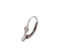 Brisuur 13.0 mm klein 18 karaat witgoud
