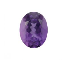 Amethist echt 8.0 x 6.0 mm ovaal facet geslepen
