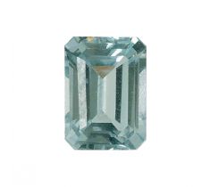 Aquamarijnkleurige synthetische spinel 14.0 x 10.0 mm 8-kant facet geslepen