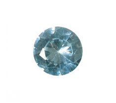 Aquamarijnkleurige synthetische spinel 11.0 mm rond briljant geslepen donker