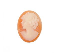 Camee 22.0 x 14.0 mm ovaal cabochon geslepen
