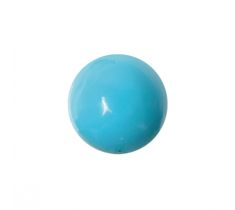 Turkoois echt 6.0 mm rond cabochon geslepen