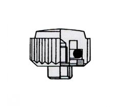 Kroon wit Ø 2.5 x 0.9 x 1.5 mm korte hals met O-ring