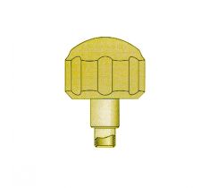 Schroefkroon verguld Ø 5.0 x 0.9 x 1.9 x 3.0 mm