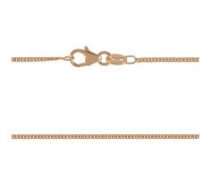 Gourmet collier ongeslepen 1.2 mm lengte 42 cm goldfilled