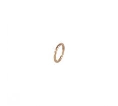 Klapoorring 9.0 x 1.1 mm rond glad zonder stift 18 karaat geelgoud