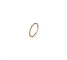 Klapoorring 12.0 x 1.1 mm rond glad zonder stift 18 karaat geelgoud