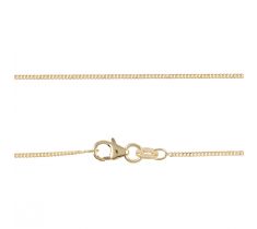 Gourmet collier geslepen 1.0 mm lengte 60 cm 14 karaat geelgoud