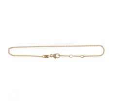 Anker armband 17/18/19 cm diameter 1.3 mm 14 karaat geelgoud