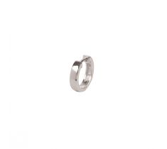 Klapoorring 14.5 x 3.0 mm vlak glad zilver gerhodineerd