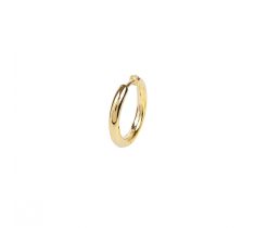 Klapoorring 18.0 x 2.5 mm rond glad zilver verguld