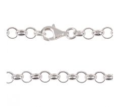 Jasseron collier 6.0 mm lengte 42.0 cm zilver