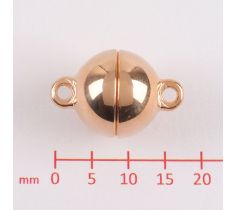 ZILV/ROSE MAGNEET BAL 12 MM GLAD