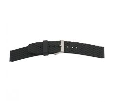 Horlogeband Bear aanzet 20.0 mm zwart polyurethaan
