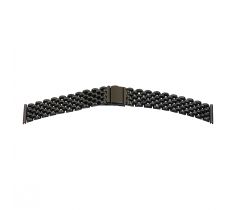 Horlogeband Bear aanzet 20.0 mm band 18.0 mm zwart