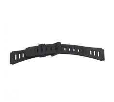 Horlogeband Bear aanzet 19.0 mm band 23.0 - 17.0 mm zwart polyurethaan