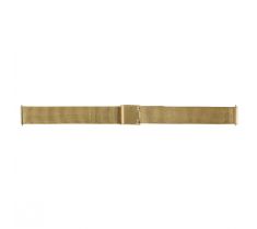 Horlogeband Mestre 18.0 mm Milanese uitvoering staal fijn verguld easy clic band