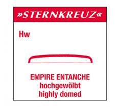 Glas kunststof HW Ø 260 hooggewelfd