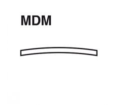 Glas mineraal MDM Ø 361 gewelfd dikte 1.1 - 1.2 mm
