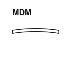 Glas mineraal MDM Ø 381 gewelfd dikte 1.1 - 1.2 mm