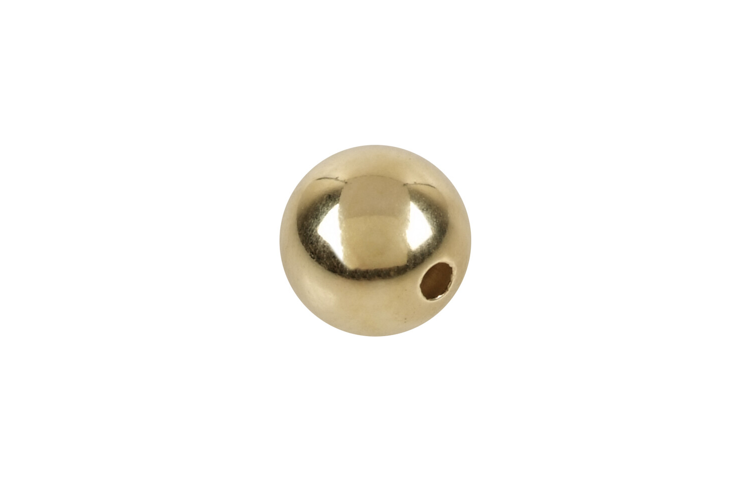 Perle percée 8.0 mm or jaune 14 carats