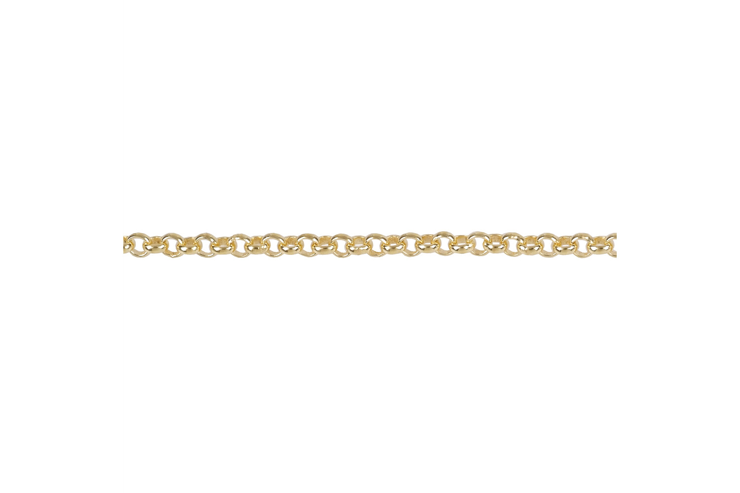 Chaine jasseron plaqué or 2.5 mm