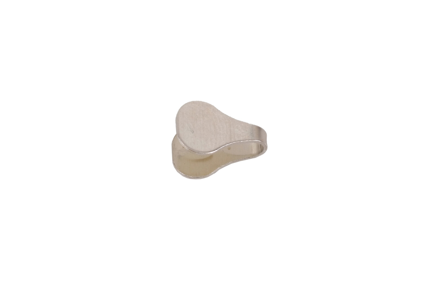 Embout plat argent 6.0 mm