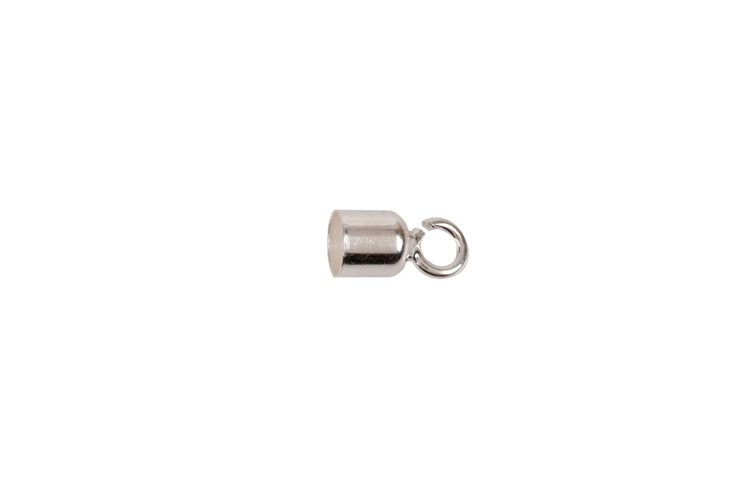 Embout rond argent 2.5 mm