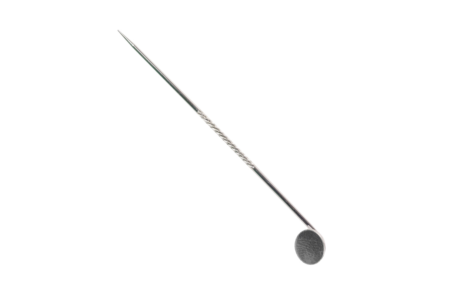 Epingle à cravate avec plaque argent 55.0 mm