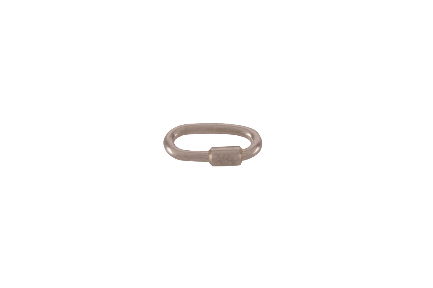 Mousqueton argent 6.0 mm