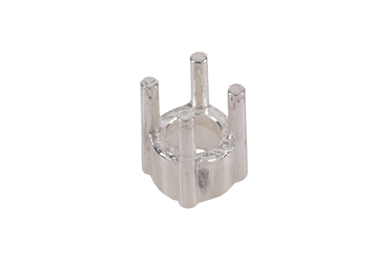 Chaton droit 4 griffes argent 4.2 mm