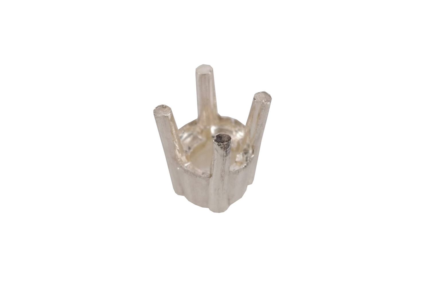 Chaton effet 4 griffes argent 3.7 mm