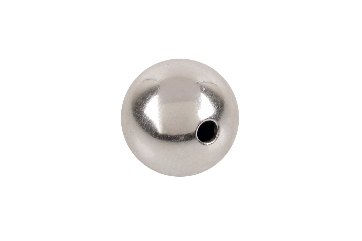 Perle argent 1 trou 10.0 mm