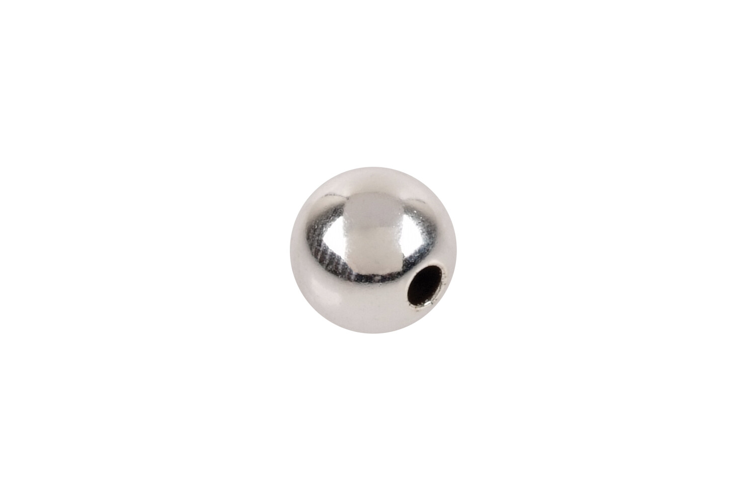 Perle argent 1 trou 7.0 mm