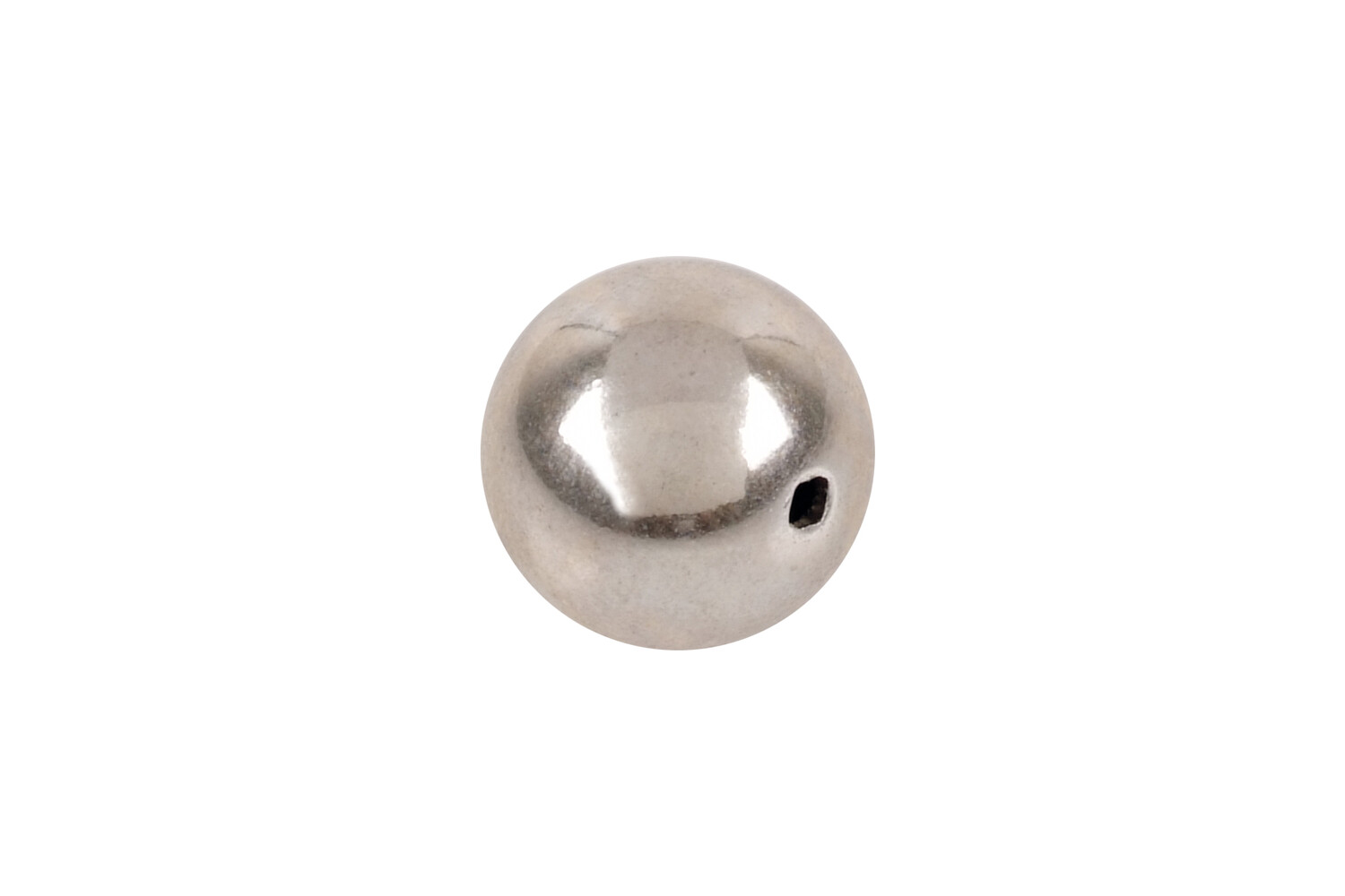 Perle argent 1 trou 9.0 mm