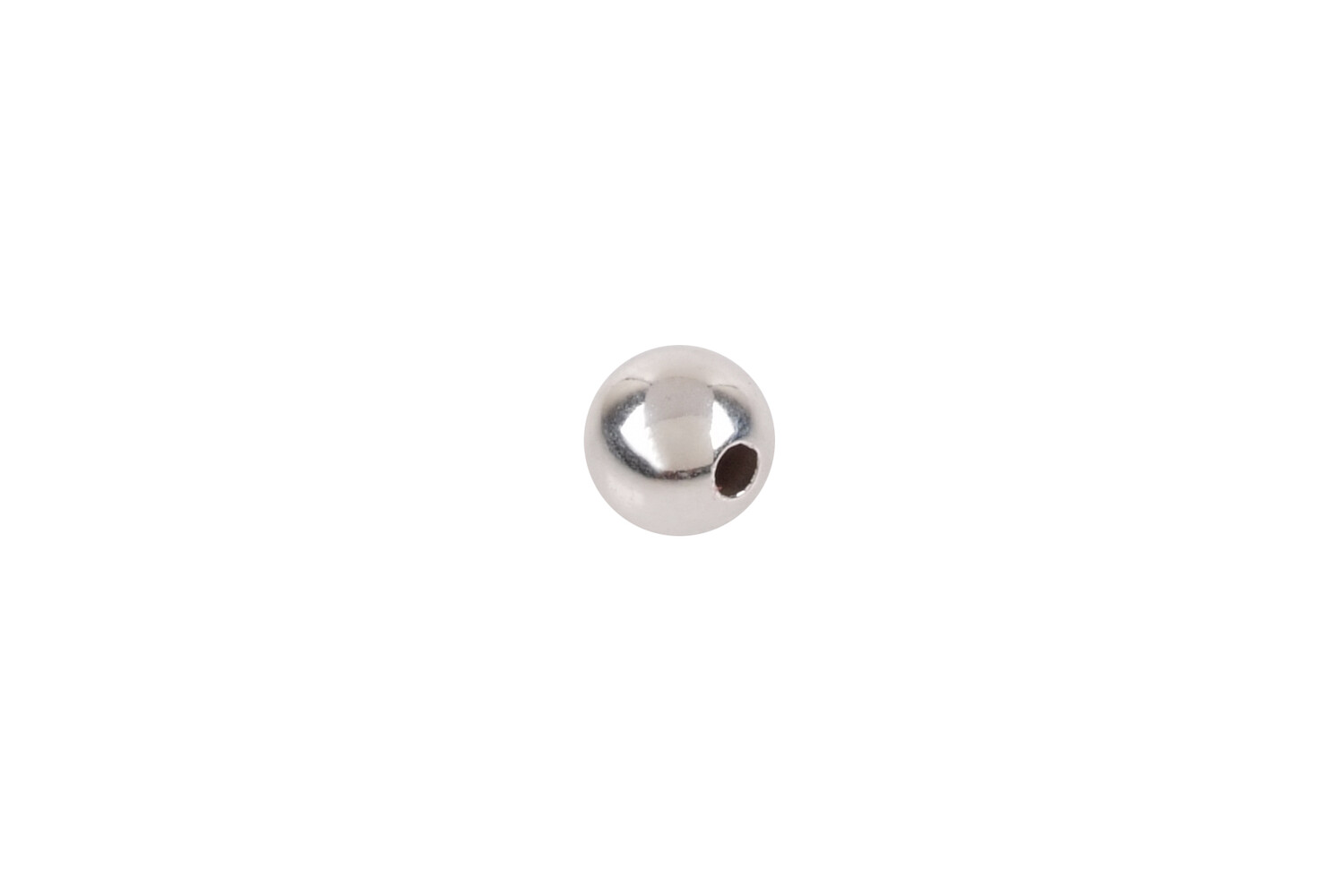 Perle percée argent 4.5 mm