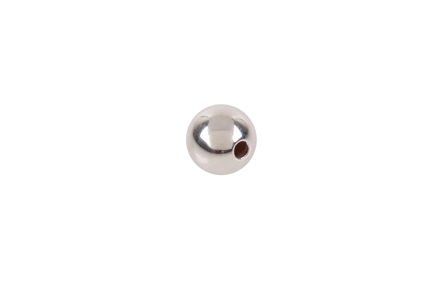Perle percée argent 5.0 mm