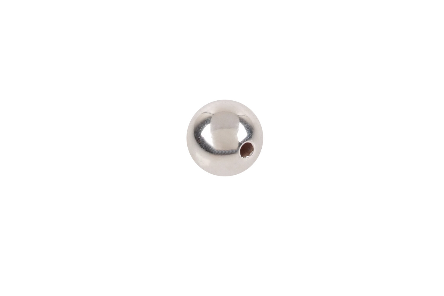 Perle percée argent 5.5 mm