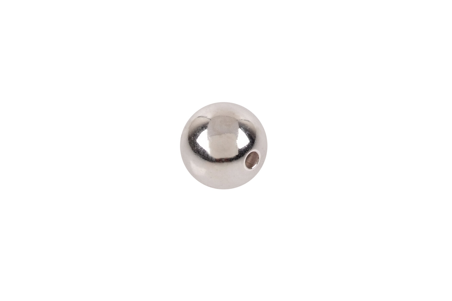 Perle percée argent 6.0 mm