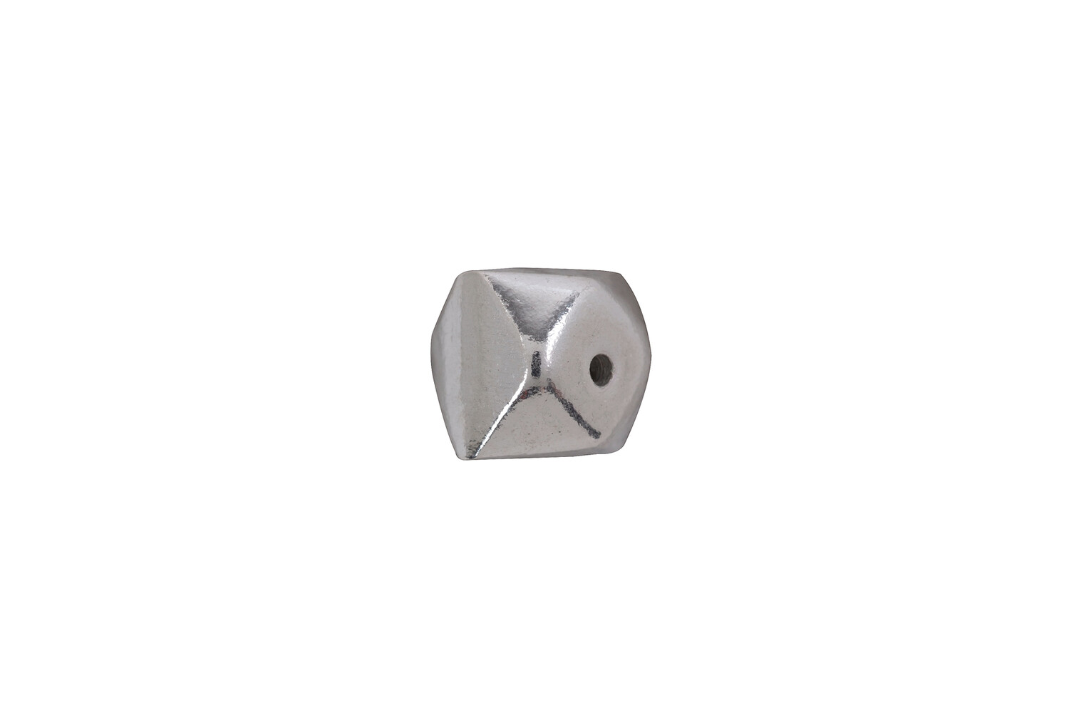 Entretoise facettes argent 9.0 x 8.0 mm