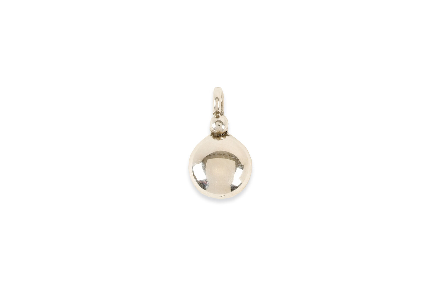 Pendentif demi-sphére argent oxydé 7.9 mm