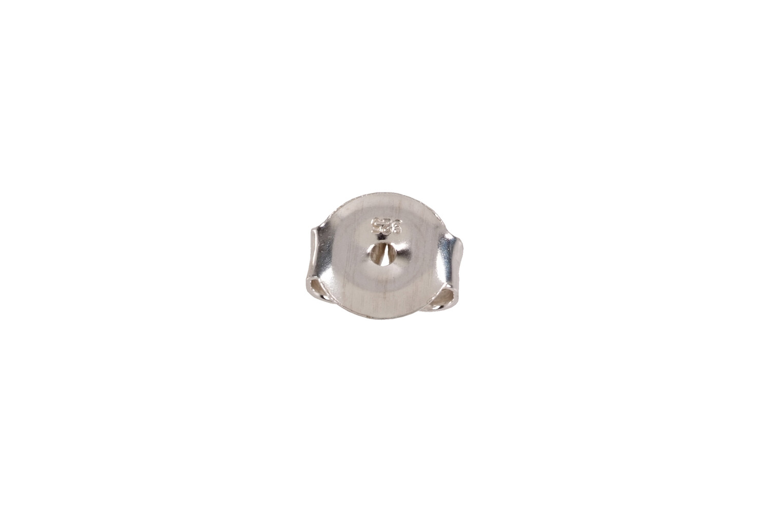 Poussettevlinder middel glad zilver