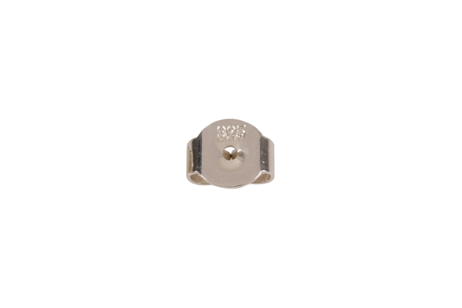 Poussettevlinder middel glad zilver