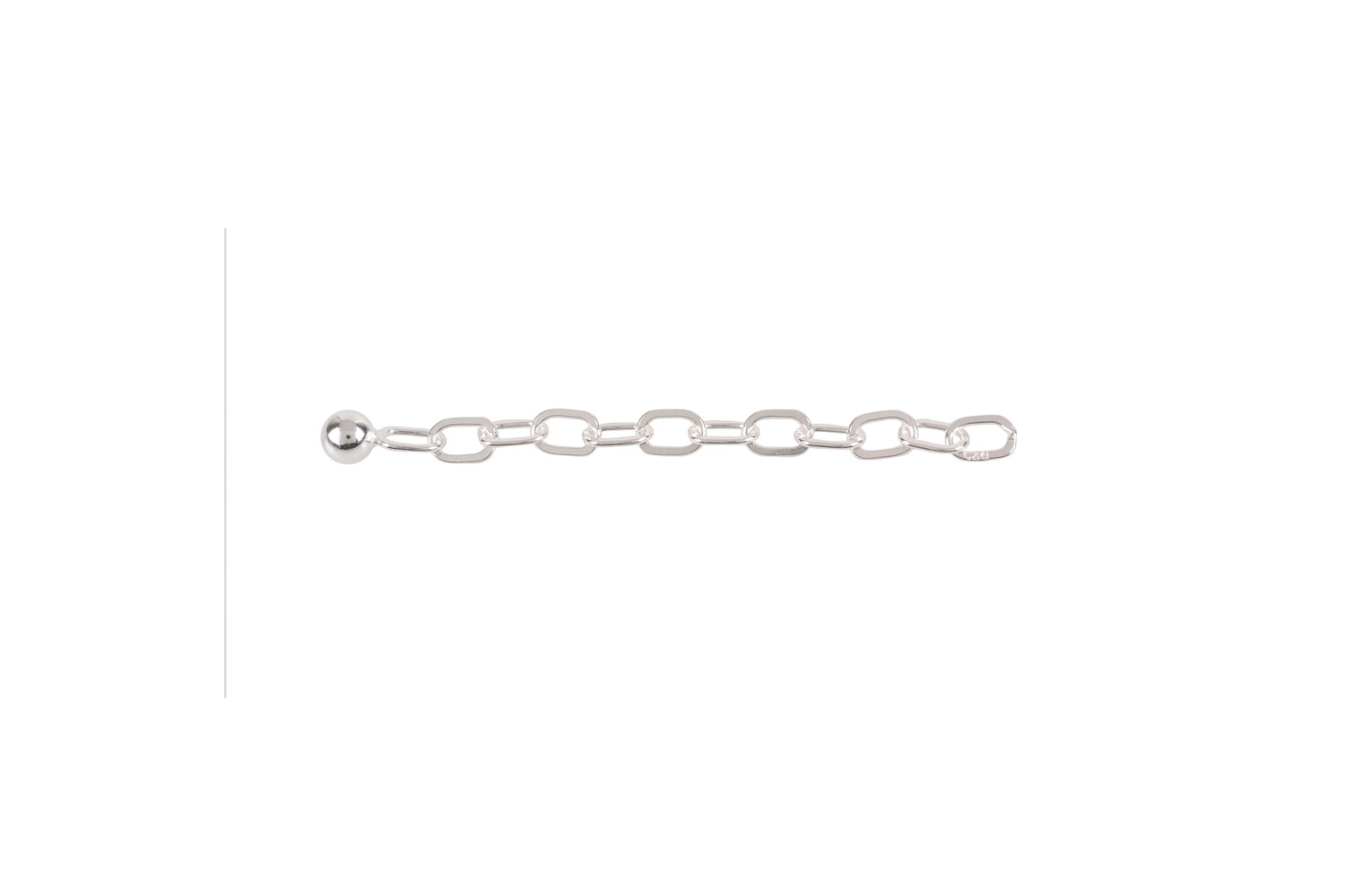 Verlengcollier 5.5 cm zilver