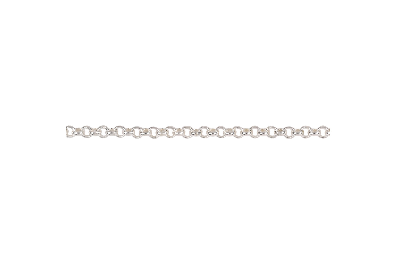 Chaine jasseron argent 2.5 mm