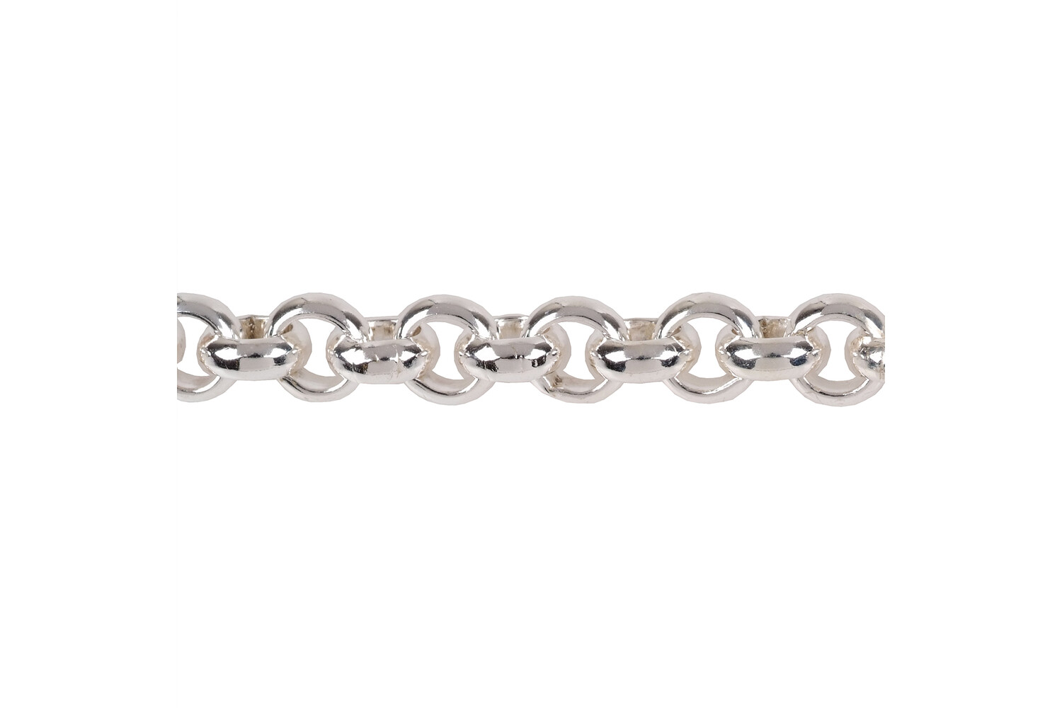 Chaine jasseron argent 8.0 mm