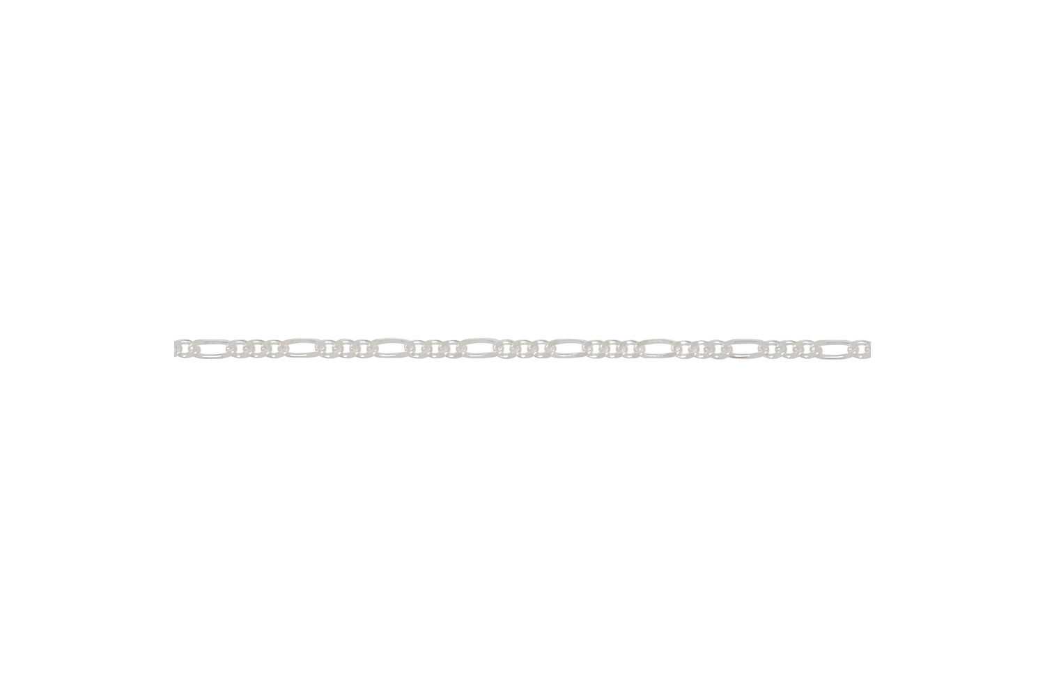 Figaro collier 1.4 mm zilver