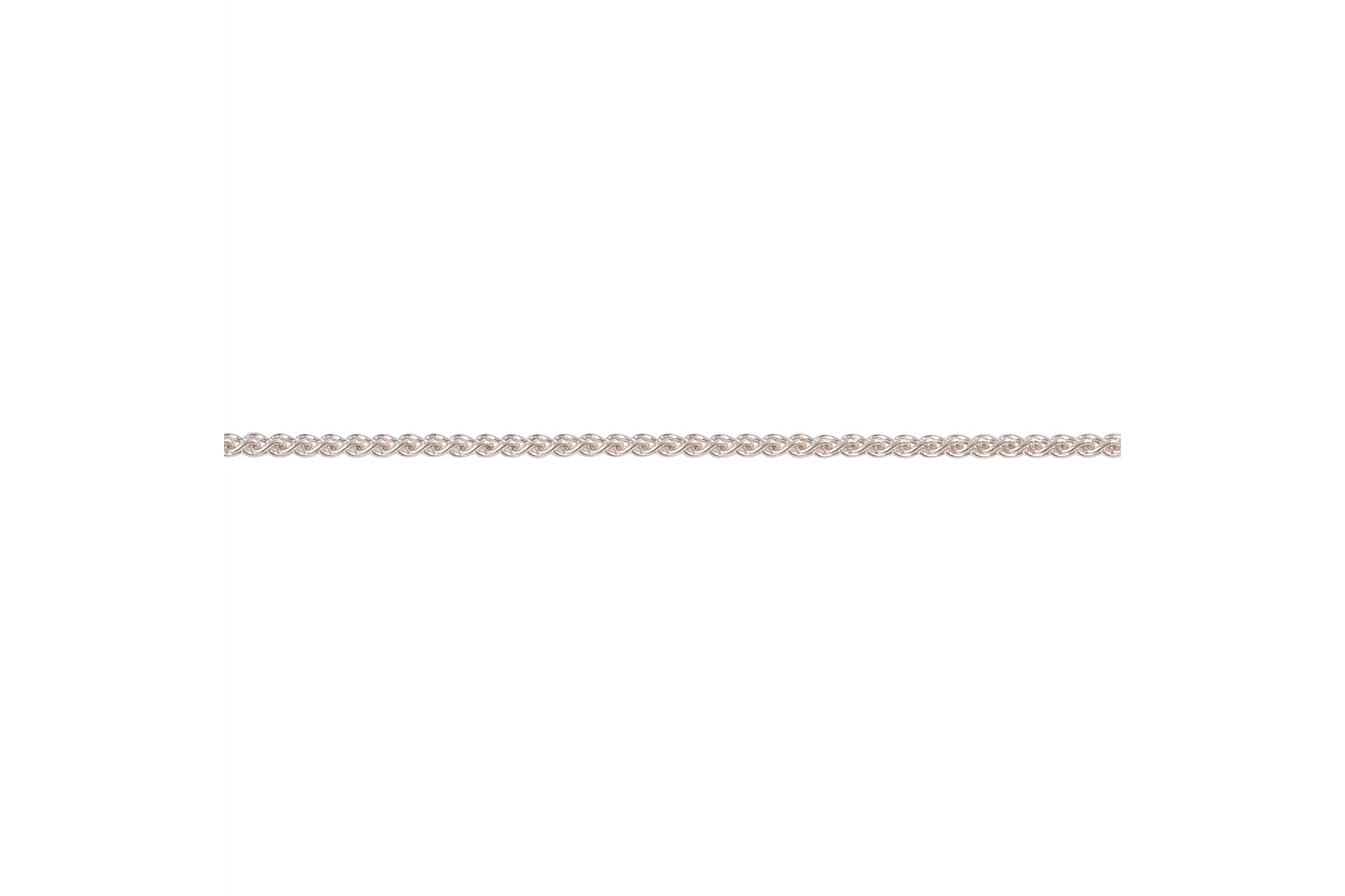 Collier zopf argent 1.2 mm