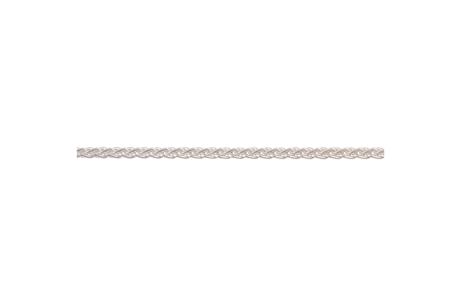 Collier zopf argent 1.9 mm