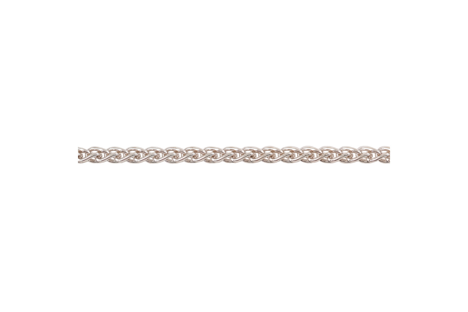 Collier zopf argent 2.4 mm